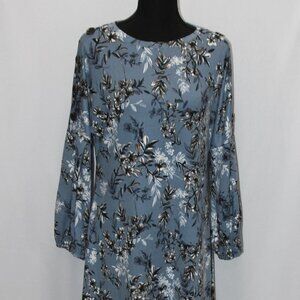 Signature Studio Floral Long Puff Sleeve Dress